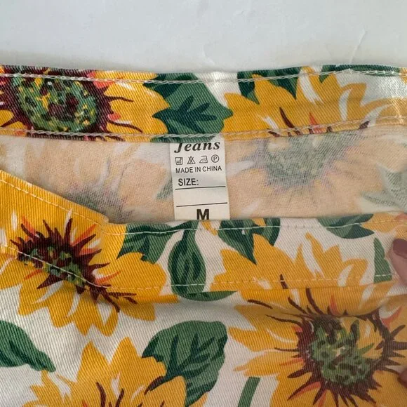 Sunflower Print Mini Skirt - Picture 3 of 3